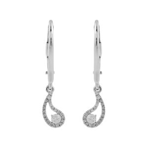 14Kt White Gold Diamond 1/5Ctw Earring