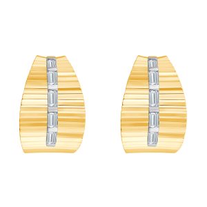 14Kt Yellow Gold Diamond 1/5Ctw Earring