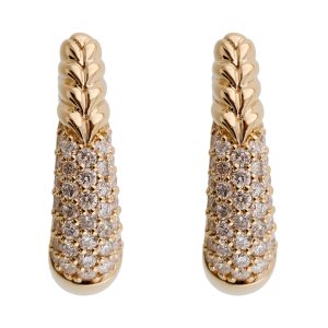 14Kt Yellow Gold Diamond 1/2Ctw Earring