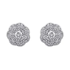 14Kt White Gold Diamond 1/2Ctw Earring