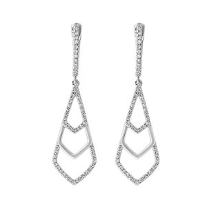 14Kt White Gold Diamond 1/3Ctw Earring