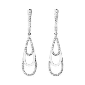 14Kt White Gold Diamond 1/3Ctw Earring