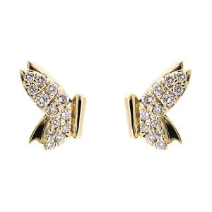14Kt Yellow Gold Diamond 1/5Ctw Earring