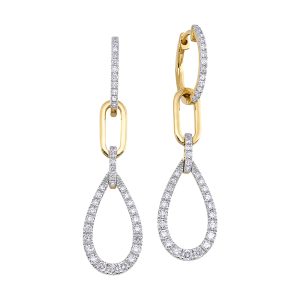 14Kt Yellow Gold Diamond 3/4Ctw Earring