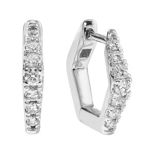 14Kt White Gold Diamond 1/4Ctw Earring