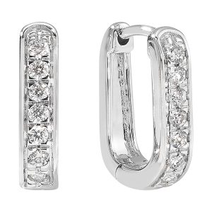 14Kt White Gold Diamond 1/4Ctw Earring