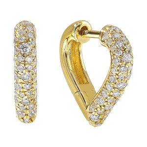 14Kt Yellow Gold Diamond 1/2Ctw Earring