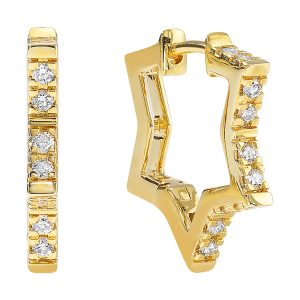 14Kt Yellow Gold Diamond 1/4Ctw Earring
