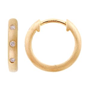 14Kt Yellow Gold Diamond 1/20Ctw Earring