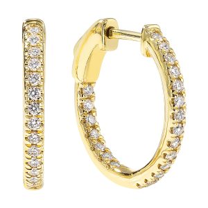 14Kt Yellow Gold Diamond 1/3Ctw Earring