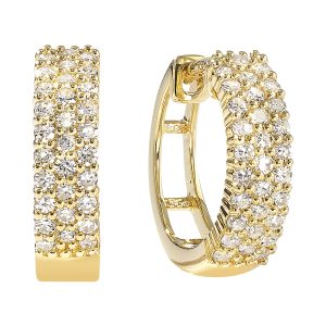 14Kt Yellow Gold Diamond 3/8Ctw Earring