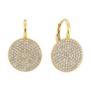 14Kt Yellow Gold Diamond 3/4Ctw Earring