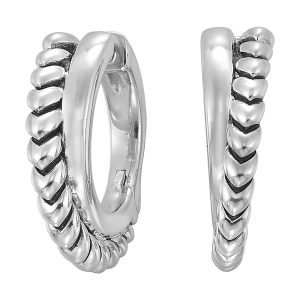 Silver White Earring