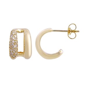 14Kt Yellow Gold Diamond 1/3Ctw Earring