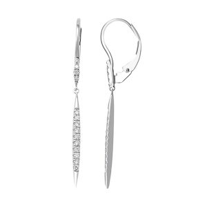 14Kt White Gold Diamond 1/4Ctw Earring