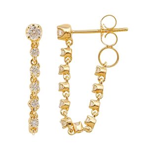 14Kt Yellow Gold Diamond 1/2Ctw Earring