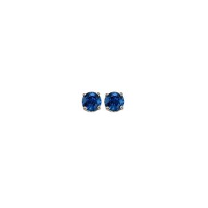 14Kt White Gold Sapphire 1/4Ctw Earring