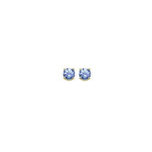 14Kt Yellow Gold Tanzanite 1/5Ctw Earring