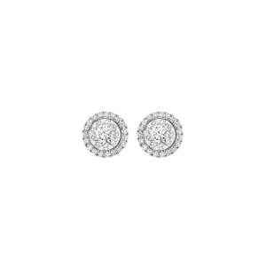 14Kt White Gold Diamond 1/2Ctw Earring