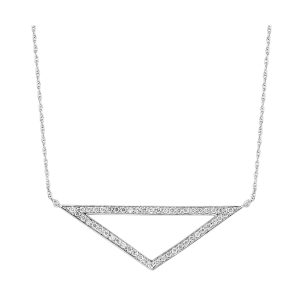 Silver Diamond 1/2Ctw Pendant
