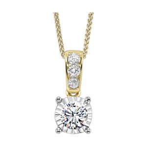 14Kt Yellow Gold Diamond 1Ctw Pendant