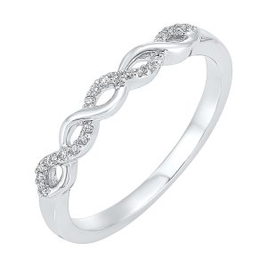 10Kt White Gold Diamond 1/20Ctw Ring