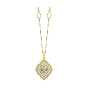 14Kt Yellow Gold Diamond 1/2Ctw Necklace