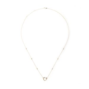 14Kt Yellow Gold Diamond 1/20Ctw Necklace