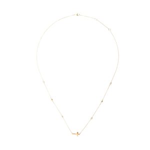 14Kt Yellow Gold Diamond 1/20Ctw Necklace