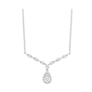 14Kt White Gold Diamond 5/8Ctw Necklace