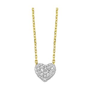 14Kt Yellow Gold Diamond 1/7Ctw Necklace