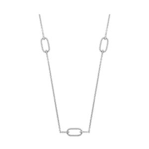 Silver Diamond 1/10Ctw Necklace