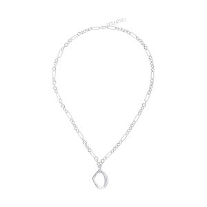 Silver Diamond 1/10Ctw Necklace