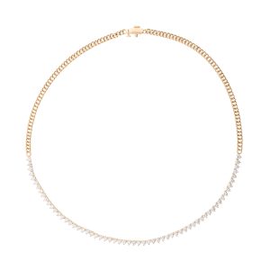 14Kt Yellow Gold Diamond 5 5/8Ctw Necklace
