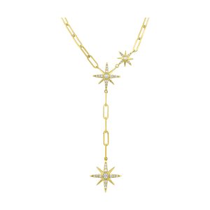 14Kt Yellow Gold Diamond 1/4Ctw Necklace