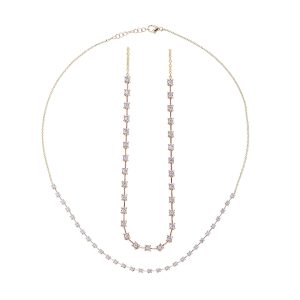 14Kt Yellow Gold Diamond 1/3Ctw Necklace