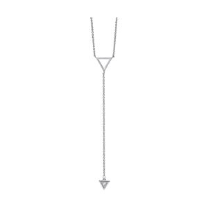 Silver Diamond 1/50Ctw Necklace