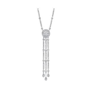 14Kt White Gold Diamond 5/8Ctw Necklace
