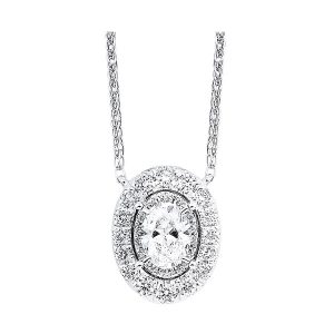 14Kt White Gold Diamond 1/4Ctw Necklace