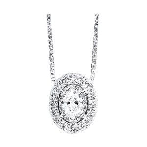 14Kt White Gold Diamond 1/3Ctw Necklace