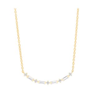 10Kt Yellow Gold Diamond 1/4Ctw Necklace