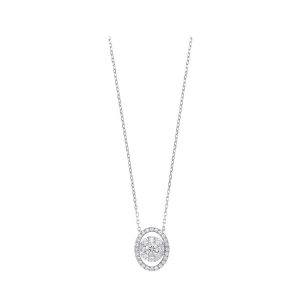 14Kt White Gold Diamond 1/2Ctw Necklace