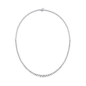 14Kt White Gold Diamond 5Ctw Necklace