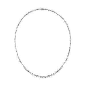 14Kt White Gold Diamond 10Ctw Necklace