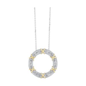 14Kt White Yellow Gold Diamond 1/2Ctw Necklace
