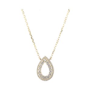 10Kt Yellow Gold Diamond 1/2Ctw Necklace