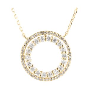 10Kt Yellow Gold Diamond 1/2Ctw Necklace