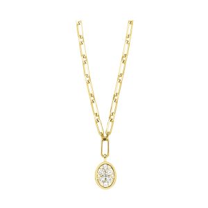 14Kt Yellow Gold Diamond 1/2Ctw Necklace