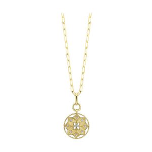 14Kt Yellow Gold Diamond 1/4Ctw Necklace