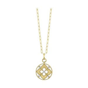 14Kt Yellow Gold Diamond 1/4Ctw Necklace